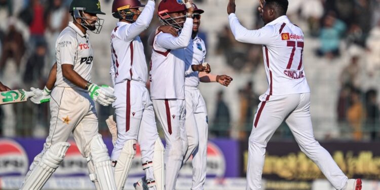 West Indies Team in Celebration