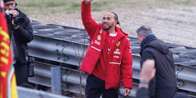 Lewis Hamilton Confident Of Ferrari Glory After Taking Wheel Of New F1 Car