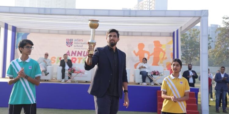 Ishant Sharma Attends Adani International School’s Annual Sports Day