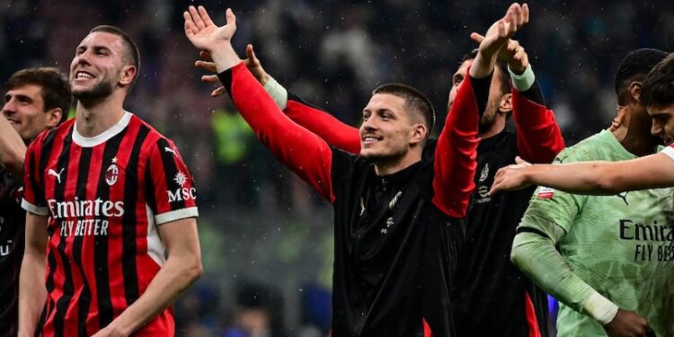 Luka Jovic Shoots AC Milan Into Italian Cup Final With Derby Double