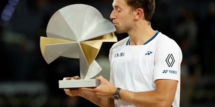 ‘Lucky Number Seven’ For Casper Ruud After Beating Jack Draper To Clinch Madrid Open